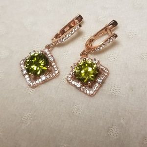 Gold Plated Sterling Silver Earrings - image 1